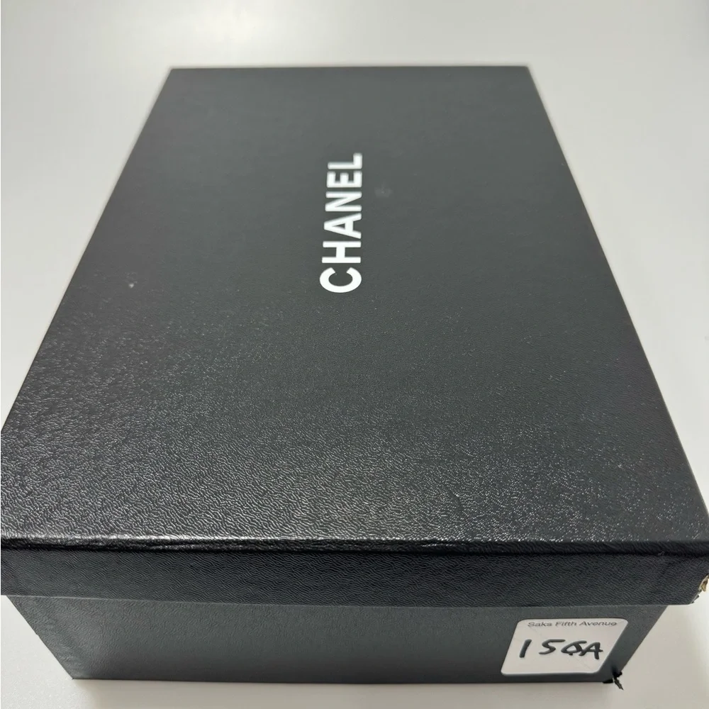 Chanel 23S G38864 Black Criss Cross Puffy CC Logo Slide Mule Women’s EU 35/US 5 - Picture 6 of 6